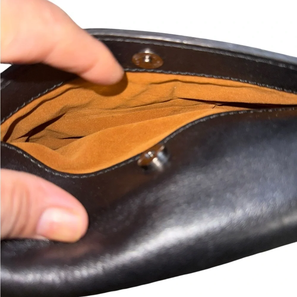 Patricia Nash Clutch Wristlet Black Leather - Picture 11 of 15